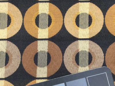 Brown Circles Fabric