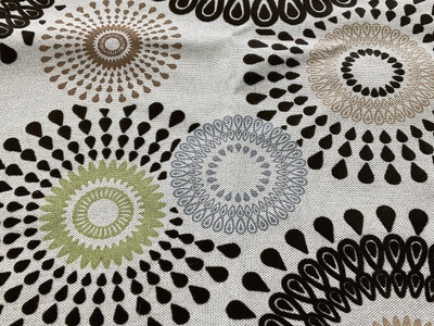 Green Circles Fabric