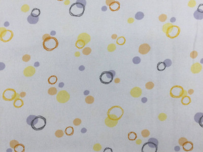 Orange Circles Fabric