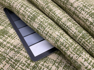 Green Crosshatch Fabric