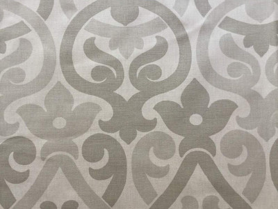 Gray Damask Fabric