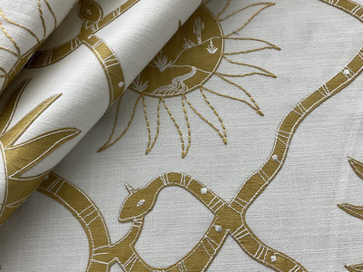 Gold Embroidery Fabric