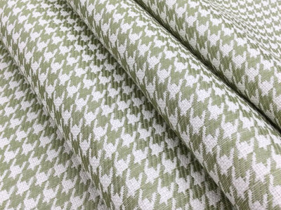 Green Houndstooth Fabric