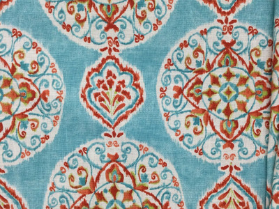 Blue Medallion Fabric