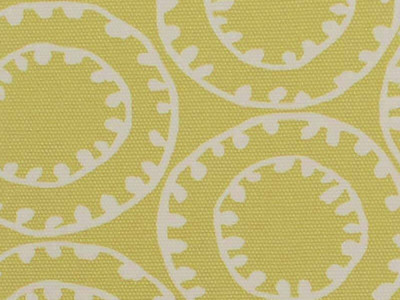 Green Medallion Fabric