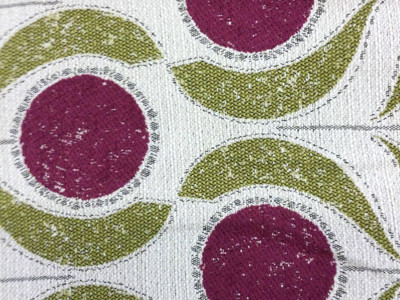 Purple Ogee Fabric