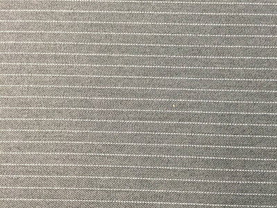 White Pinstripe Fabric