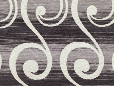 Silver Scrollwork Fabric