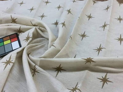 Beige Star Fabric