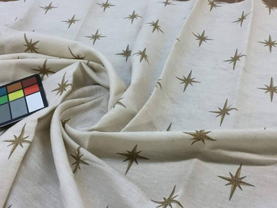 Tan Star Fabric