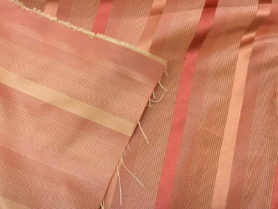 Orange Striped Fabric