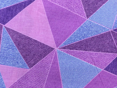 Purple Geometrics Fabric