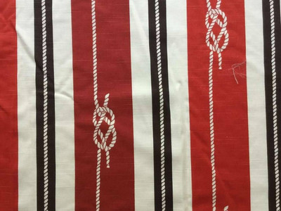 Red Nautical Fabric