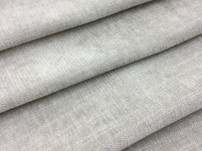 Silver Chenille upholstery fabric