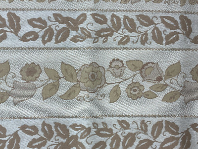 Tan Floral Fabric