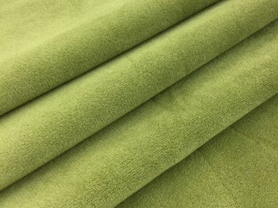 Designer Velvet Upholstery Fabric - Soft Leaf Green