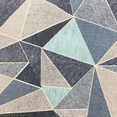 Denim Blue Patchwork Print | Quilting Fabric | 100% Cotton | 44 wide | By the Yard | 3  3225