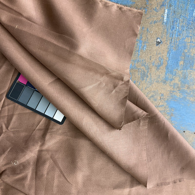 Shane in Cafe | Drapery / Apparel Fabric | Linen Blend in Brown |  Lightweight | 54" Wide | By the Yard - Fabric Warehouse