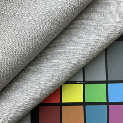 Linen in Silver Dollar | Drapery / Apparel Fabric | Grey Slub Weave |  Medium Weight | 54" Wide | By the Yard - Fabric Warehouse