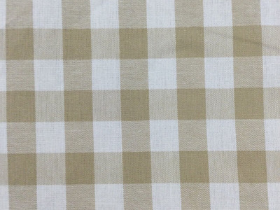 Beige Check Fabric