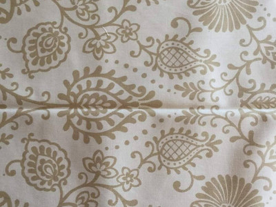 Beige Paisley Fabric