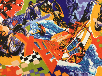 Orange Sports Fabric