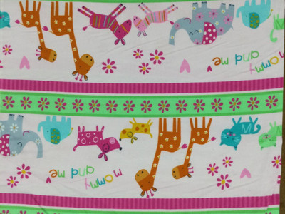 Pink Animals Fabric