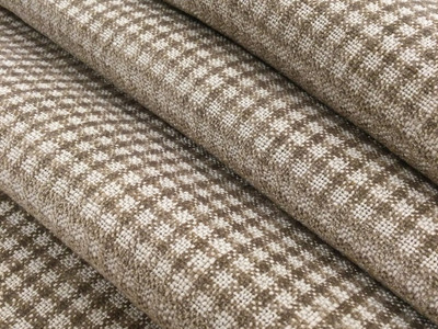 Brown Check Fabric