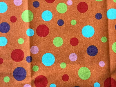 Orange Dots Fabric