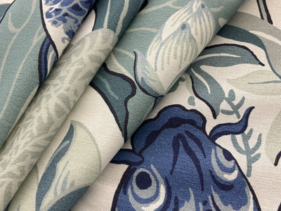 Blue Fish Fabric