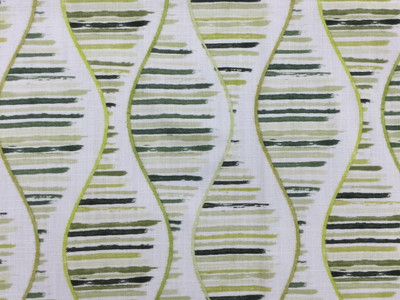 Green Geometrics Fabric
