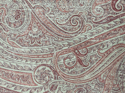 Off White Paisley Fabric