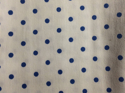 Blue Polka dot Fabric