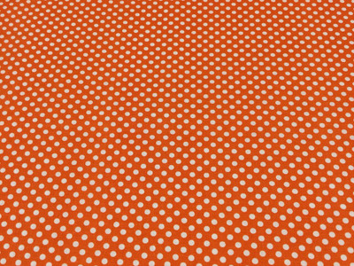 Orange Polka dot Fabric