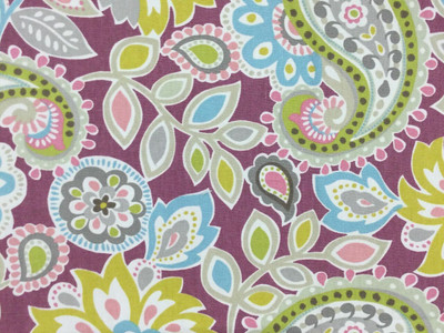 Purple Paisley Fabric
