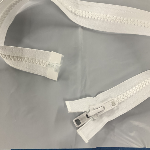 #10 Marine Zipper White 96 Inches Long