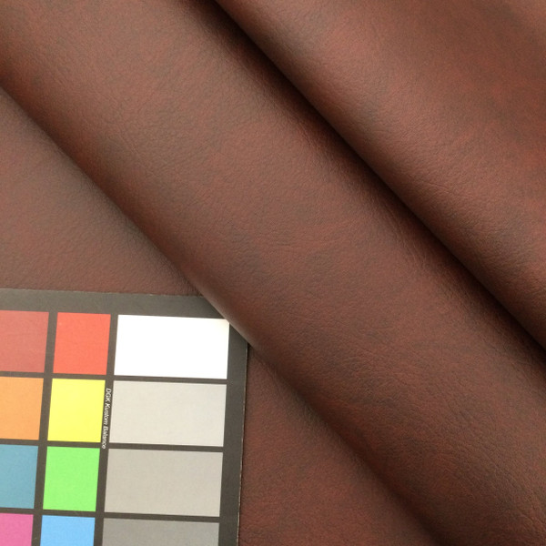 Cognac Reddish Brown Marine Vinyl Fabric | ALG-7055 | Spradling Softside ALLEGRO | Upholstery Vinyl for Boats / Automotive / Commercial Seating | 54"W | BTY