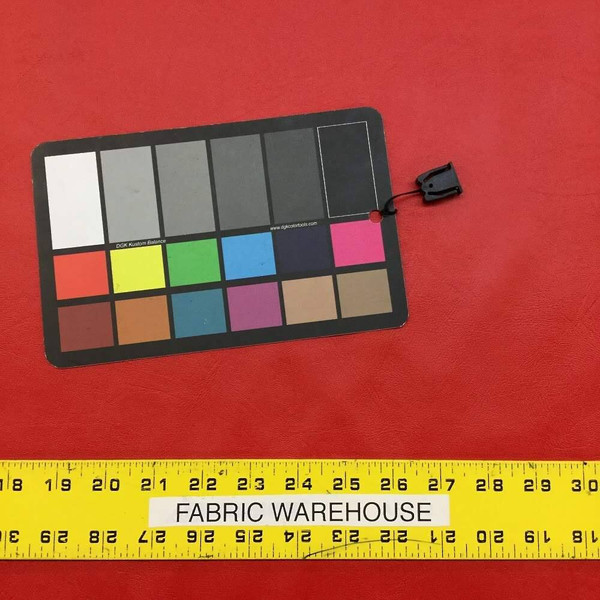 Red Upholstery Vinyl Fabric Sold By The Yard.   54"W.