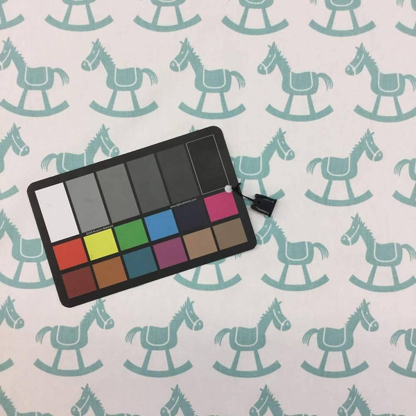 Premier Prints Rocking Horse in White Canal Twill  Fabric By the Yard