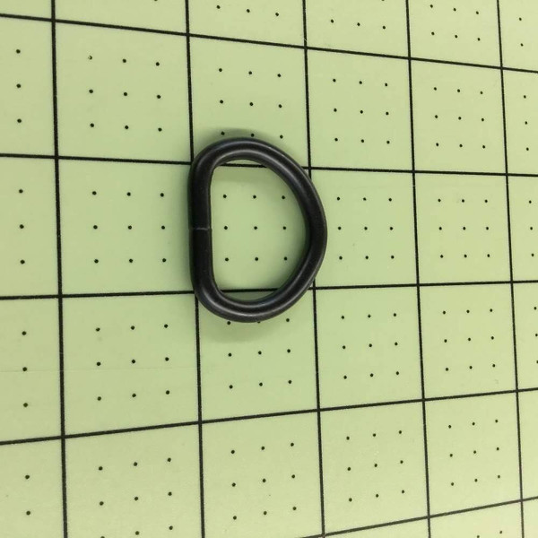 Black  D Ring | Metal | heavy gauge | 1 inch