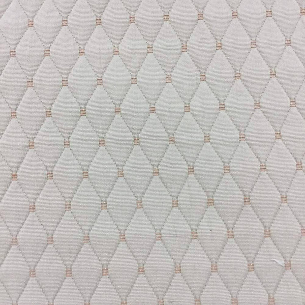 Tan with Stitched Diamonds Upholstery Fabric | 54" wide | BTY | Extra Durable