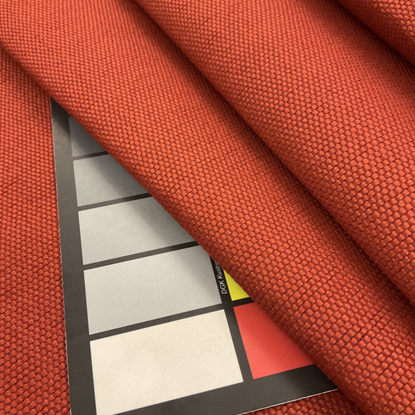 Red Canvas Basketweave Upholstery Fabric | By The Yard | 54