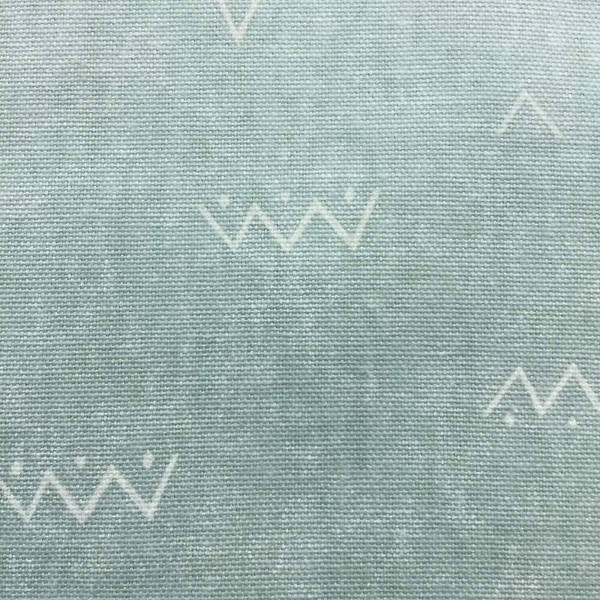 Zig Zag Doodles in Sea glass Blue-Green Home Decor Fabric | Waverly | 54" Wide | By the Yard