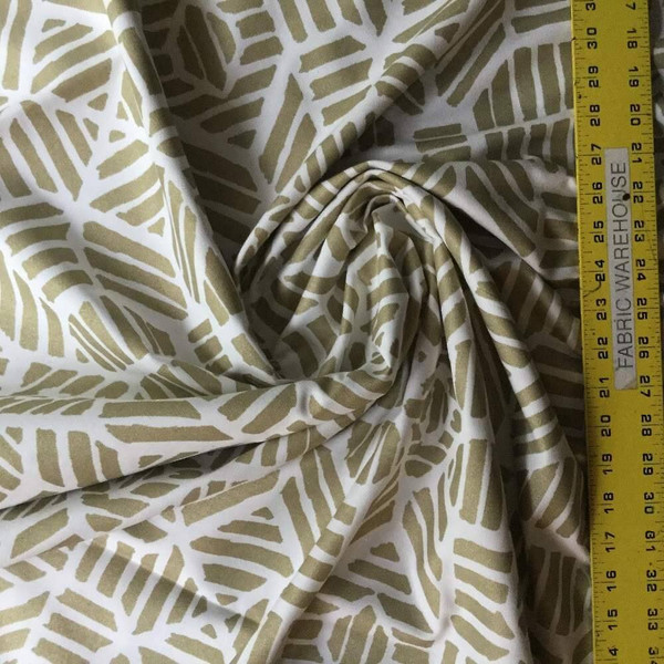 Tribal Geometric in Golden Tan | Upholstery / Drapery Fabric | 54" Wide | BTY