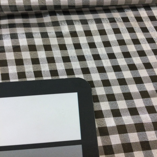 Black and White Checked Plaid | Apparel Fabric | Woven Polyester | Linings / Blouses | 54" Wide