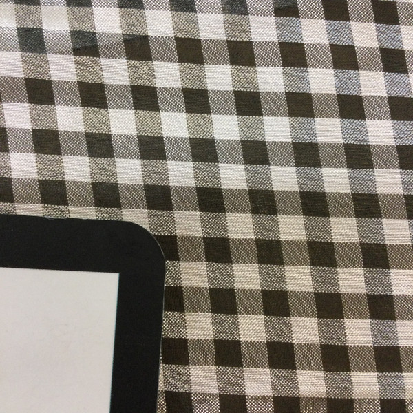 Black and White Checked Plaid | Apparel Fabric | Woven Polyester | Linings / Blouses | 54" Wide