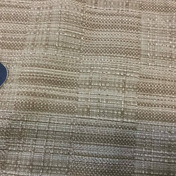 Geometric Checkerboard Weave in Tan | Upholstery Fabric | 56 Wide | By the Yard