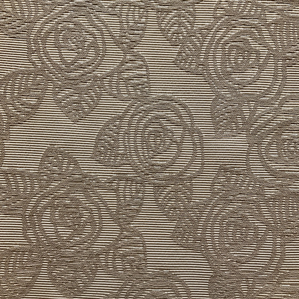 Textured Tan Floral Rose Upholstery Fabric | 58 Wide | By the Yard | Durable