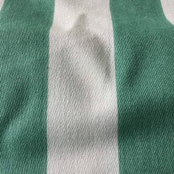 Vertical Stripes in Green and Tan | Home Decor Fabric | 54 Wide | By the Yard