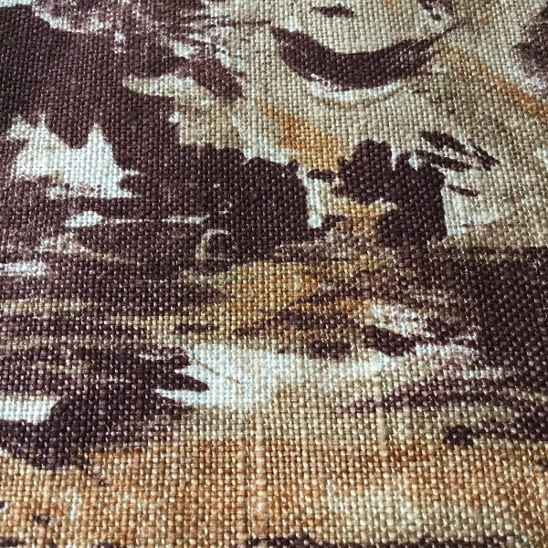 Abstract Paint in Brown and Tan | Home Decor Fabric | 53 Wide | By the Yard